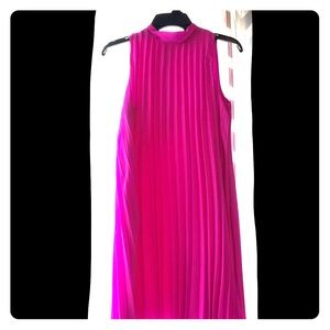 Bright pink/purple halter flowing dress